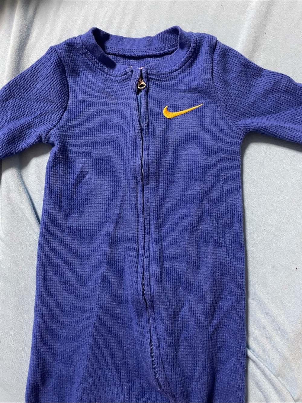 Nike Kids Royal Blue One-Piece with Yellow Swoosh